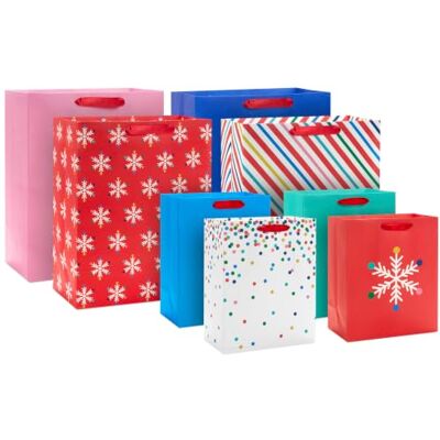 Hallmark Weihnachtsgeschenktüten-Sortiment (8 Tüten: 4 mittelgroße 22,9 cm, 4 große 33 cm) Hallmark Weihnachtsgeschenktüten-Sortiment (8 Tüten: 4 mittelgroße 22,9 cm, 4 große 33 cm)
