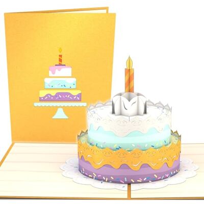Lovepop ® 3D Pop-Up Karte Geburtstag bunte Geburtstagstorte Geburtstagskarte birthday cake card inkl. Umschlag & Versteckfach für Geld & Gutscheine Lovepop ® 3D Pop-Up Karte Geburtstag bunte Geburtstagstorte Geburtstagskarte birthday cake card inkl. Umschlag & Versteckfach für Geld & Gutscheine