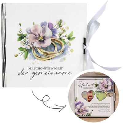 ZUKLA Verpackung für Geldgeschenke zur Hochzeit Geschenkset Geschenkbox 16 x 16 x 2 cm Hochzeitsgeschenk für das Brautpaar Schatulle ZUKLA Verpackung für Geldgeschenke zur Hochzeit Geschenkset Geschenkbox 16 x 16 x 2 cm Hochzeitsgeschenk für das Brautpaar Schatulle