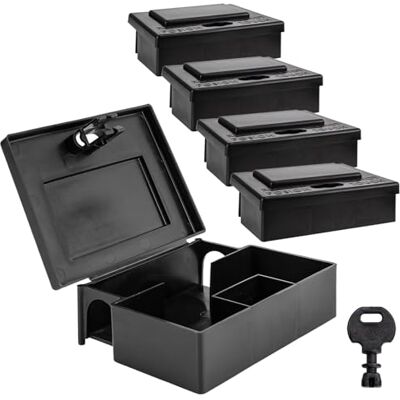 Petigi 5 x Mausefalle Mäuse Maus Garten Köder Box Koederbox Köderbox Köderstation für Mäusegift Maeuse Mäuseköderbox Gift Koeder Wühlmaus Vertreiben Schlüssel Petigi 5 x Mausefalle Mäuse Maus Garten Köder Box Koederbox Köderbox Köderstation für Mäusegift Maeuse Mäuseköderbox Gift Koeder Wühlmaus Vertreiben Schlüssel