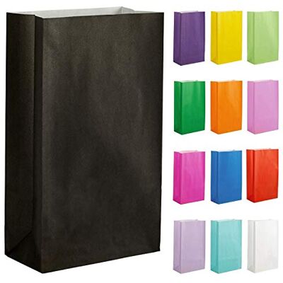 Thepaperbagstore 20 Schwarze Papier-Partytüten für Geschenke 14x24.5x7cm Starke, recycelbare Kraftpapier-Partytüten, ideal für Gastgeschenke, Süßigkeiten, Geschenke, Leckereien und besondere Events. Thepaperbagstore 20 Schwarze Papier-Partytüten für Geschenke 14x24.5x7cm Starke, recycelbare Kraftpapier-Partytüten, ideal für Gastgeschenke, Süßigkeiten, Geschenke, Leckereien und besondere Events.