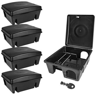 Petigi Auswahl Köderstation Ratten Mäuse Köderbox Garten Mausfalle Rattenköderbox Box Rattenfalle Rattenköderstation Kinder- Haustiersicher Mäusebox Koederbox Gift Petigi Auswahl Köderstation Ratten Mäuse Köderbox Garten Mausfalle Rattenköderbox Box Rattenfalle Rattenköderstation Kinder- Haustiersicher Mäusebox Koederbox Gift