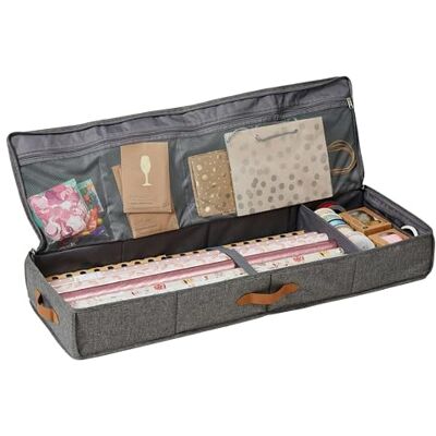 Store it Tragekorb für Geschenkpapier in Leinen Madelyn Dunkelgrau - Geschenkpapier Organizer Store it Tragekorb für Geschenkpapier in Leinen Madelyn Dunkelgrau - Geschenkpapier Organizer