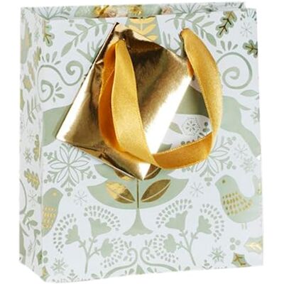 Clairefontaine 212892Cpack Packung 5 Geschenktasche Tüte , Format S (12x4,5x13,5cm), Kollektion Weihnachten Wald, 170g, Grün Gold Sternen, Geeignet für Parfum und kleine Geschenke, 1 Pack Clairefontaine 212892Cpack Packung 5 Geschenktasche Tüte , Format S (12x4,5x13,5cm), Kollektion Weihnachten Wald, 170g, Grün Gold Sternen, Geeignet für Parfum und kleine Geschenke, 1 Pack