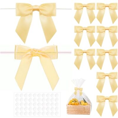 Noaxylic 50 Stück Geschenkschleifen Kleine Schleifen Champagner-Gold Schleife Geschenk mit Draht, für Hochzeit,Weihnachten,Valentinstag,Karten und Geschenkverpackungen Noaxylic 50 Stück Geschenkschleifen Kleine Schleifen Champagner-Gold Schleife Geschenk mit Draht, für Hochzeit,Weihnachten,Valentinstag,Karten und Geschenkverpackungen