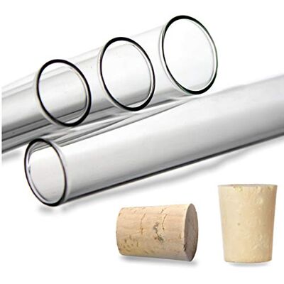 Tuuters Glas Reagenzgläser mit Korken 100 Stück (180 x Ø18mm) Gewürzgläser Reagenzglas mit Kork Verschluss, Glasröhrchen für Gewürze Deko Blumen Geschenke Geldgeschenk kleine Gläser als Gastgeschenke Tuuters Glas Reagenzgläser mit Korken 100 Stück (180 x Ø18mm) Gewürzgläser Reagenzglas mit Kork Verschluss, Glasröhrchen für Gewürze Deko Blumen Geschenke Geldgeschenk kleine Gläser als Gastgeschenke