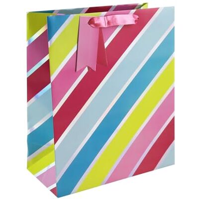 Eurowrap 35489-2Cpack 6 Geschenktaschen 26,5x14x33cm Streifen Eurowrap 35489-2Cpack 6 Geschenktaschen 26,5x14x33cm Streifen