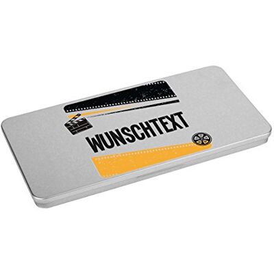 Herz & Heim ® Metalldose als Geschenkgutschein für Kino oder Film-Abend mit Wunschtext Aufdruck Herz & Heim ® Metalldose als Geschenkgutschein für Kino oder Film-Abend mit Wunschtext Aufdruck