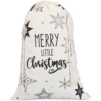 Papierdrachen Geschenkverpackung Weihnachten 2026 Stoffbeutel beige groß Schriftzug Kordelzug wiederverwendbar zum Befüllen 50x70cm Papierdrachen Geschenkverpackung Weihnachten 2026 Stoffbeutel beige groß Schriftzug Kordelzug wiederverwendbar zum Befüllen 50x70cm