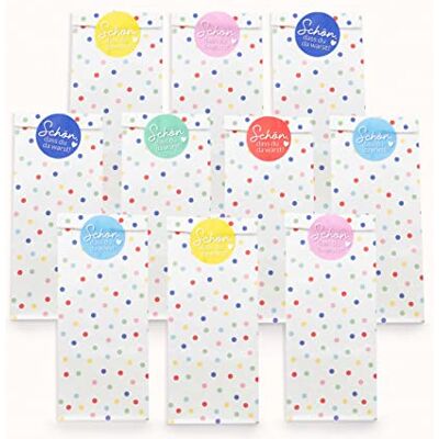 Papierdrachen Partytüten Set 24 Geschenktüten mit Stickern zum Geburtstag Mitgebsel zum Befüllen und Verschenken kleines Dankeschön an Deine Gäste (Konfetti) Papierdrachen Partytüten Set 24 Geschenktüten mit Stickern zum Geburtstag Mitgebsel zum Befüllen und Verschenken kleines Dankeschön an Deine Gäste (Konfetti)