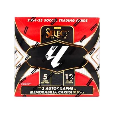 Panini 2024/25 Select, La Liga Fußball-Hobby-Sammelkartenbox (drei Autogramme oder Erinnerungskarten pro Box) Panini 2024/25 Select, La Liga Fußball-Hobby-Sammelkartenbox (drei Autogramme oder Erinnerungskarten pro Box)