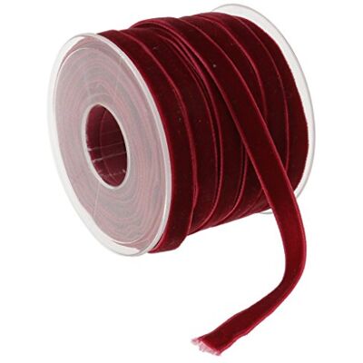 Sharplace 20 Yards Samt-Schleifenband für Geschenk & Hochzeit Weinrotes Samtband ideal für Bastelarbeiten, Weihnachten, Valentinstag, Hochzeit und Baby Shower Geschenkdekorationen Sharplace 20 Yards Samt-Schleifenband für Geschenk & Hochzeit Weinrotes Samtband ideal für Bastelarbeiten, Weihnachten, Valentinstag, Hochzeit und Baby Shower Geschenkdekorationen