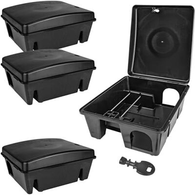 Petigi Auswahl Köderstation Ratten Mäuse Köderbox Garten Mausfalle Rattenköderbox Box Rattenfalle Rattenköderstation Kinder- Haustiersicher Mäusebox Koederbox Gift Petigi Auswahl Köderstation Ratten Mäuse Köderbox Garten Mausfalle Rattenköderbox Box Rattenfalle Rattenköderstation Kinder- Haustiersicher Mäusebox Koederbox Gift