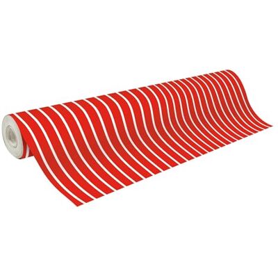 Clairefontaine 223918C Rolle Geschenkpapier Tiny Rolls, platzsparend mit großer Länge 50x0,35m, Papier 80g, rot-weiße Streifen, 1 Rolle Clairefontaine 223918C Rolle Geschenkpapier Tiny Rolls, platzsparend mit großer Länge 50x0,35m, Papier 80g, rot-weiße Streifen, 1 Rolle