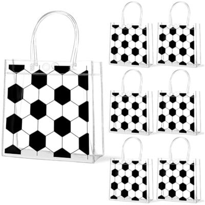 KyShaHo 24 Stück Fußball Klare PVC Geschenktüten mit Griffen Sportthema Gute Laune Tüten für Geschenke Süßigkeiten Tüten Teamgeschenke Verpackung Tragetaschen KyShaHo 24 Stück Fußball Klare PVC Geschenktüten mit Griffen Sportthema Gute Laune Tüten für Geschenke Süßigkeiten Tüten Teamgeschenke Verpackung Tragetaschen