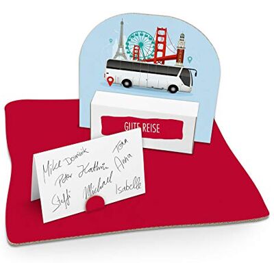 itenga Geldgeschenk I Motiv Busreise/Städtetrip I Geburtstag I Mitbringsel I Gutschein I Geschenkverpackung mit Bodenplatte, Geschenkkarte und Stickerbogen zum Basteln und Dekorieren itenga Geldgeschenk I Motiv Busreise/Städtetrip I Geburtstag I Mitbringsel I Gutschein I Geschenkverpackung mit Bodenplatte, Geschenkkarte und Stickerbogen zum Basteln und Dekorieren