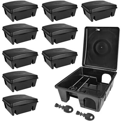Petigi Auswahl Köderstation Ratten Mäuse Köderbox Garten Mausfalle Rattenköderbox Box Rattenfalle Rattenköderstation Kinder- Haustiersicher Mäusebox Koederbox Gift Petigi Auswahl Köderstation Ratten Mäuse Köderbox Garten Mausfalle Rattenköderbox Box Rattenfalle Rattenköderstation Kinder- Haustiersicher Mäusebox Koederbox Gift