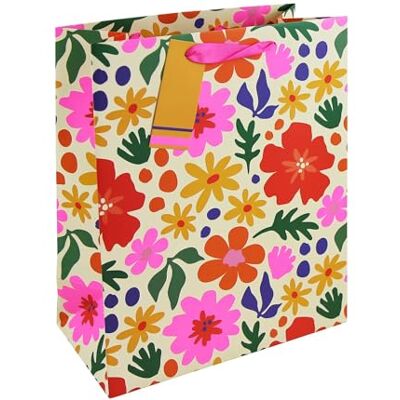 Eurowrap 35528-2Cpack 6 Geschenktaschen 26,5x14x33cm Blumen Eurowrap 35528-2Cpack 6 Geschenktaschen 26,5x14x33cm Blumen