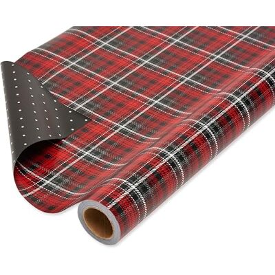 American Greetings 6393114 Weihnachts Wendbares Geschenkpapier zum Valentinstag, Jumbo-Rolle, gepunktet, 1 Packung, 175 m² ft., Papier, Rot und Schwarz kariert American Greetings 6393114 Weihnachts Wendbares Geschenkpapier zum Valentinstag, Jumbo-Rolle, gepunktet, 1 Packung, 175 m² ft., Papier, Rot und Schwarz kariert
