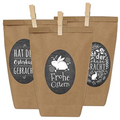 Papierdrachen 12 Geschenktüten zu Ostern zum Befüllen mit Stickern Motiv Schwarze Tafeloptik Ostergeschenk für Kinder und Erwachsene Papierdrachen 12 Geschenktüten zu Ostern zum Befüllen mit Stickern Motiv Schwarze Tafeloptik Ostergeschenk für Kinder und Erwachsene