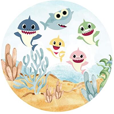 ich Fondant Tortenaufleger Tortenbild Geburtstag kompatibel mit Baby Shark K1 ich Fondant Tortenaufleger Tortenbild Geburtstag kompatibel mit Baby Shark K1