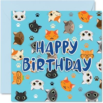 Stuff4 Geburtstagskarte für Damen, Herren Jungen, Mädchen, niedliche Katzen, Geburtstag, für Sohn, Tochter, Bruder, Schwester, Enkel, Enkelin, Onkel, Tante, Cousin Stuff4 Geburtstagskarte für Damen, Herren Jungen, Mädchen, niedliche Katzen, Geburtstag, für Sohn, Tochter, Bruder, Schwester, Enkel, Enkelin, Onkel, Tante, Cousin