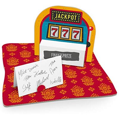 itenga Einarmiger Bandit Jackpot Slot Machine Geldgeschenk Gastgeschenk Verpackung Casino mit Bodenplatte, Geschenkkarte und Stickerbogen itenga Einarmiger Bandit Jackpot Slot Machine Geldgeschenk Gastgeschenk Verpackung Casino mit Bodenplatte, Geschenkkarte und Stickerbogen