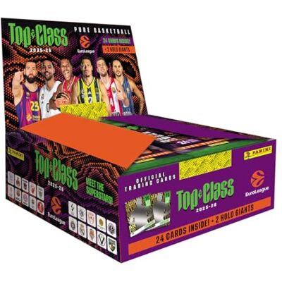 Panini 2025-26 EuroLeague Top Class Official Card Collection (Fatpack Box mit 10 Fatpacks) Panini 2025-26 EuroLeague Top Class Official Card Collection (Fatpack Box mit 10 Fatpacks)