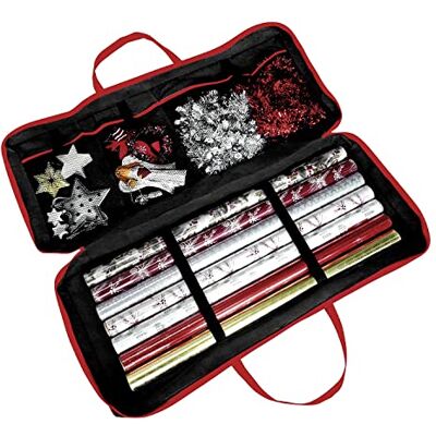 RAM ONLINE Ram® Große Stoff-Geschenkpapier Aufbewahrung Geschenkpapier Weihnachten Geschenkpapier Rollen Aufbewahrungstasche Schwarz (82 x 34 x 13 cm) für Papier, Anhänger & Schleifen RAM ONLINE Ram® Große Stoff-Geschenkpapier Aufbewahrung Geschenkpapier Weihnachten Geschenkpapier Rollen Aufbewahrungstasche Schwarz (82 x 34 x 13 cm) für Papier, Anhänger & Schleifen
