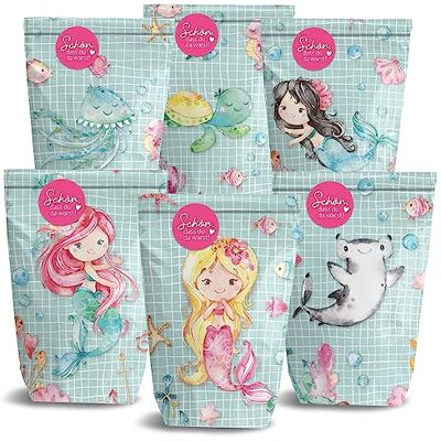 Papierdrachen 12 Bedruckte Geschenktüten zum Geburtstag Thema Meerjungfrau Mitgebsel zum Befüllen und Verschenken kleines Dankeschön an Deine Gäste Papierdrachen 12 Bedruckte Geschenktüten zum Geburtstag Thema Meerjungfrau Mitgebsel zum Befüllen und Verschenken kleines Dankeschön an Deine Gäste