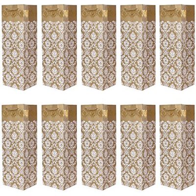 DonDon 10 Flaschentüten Geschenktüten für Weingeschenke wie Wein Prosecco und Champagner DonDon 10 Flaschentüten Geschenktüten für Weingeschenke wie Wein Prosecco und Champagner