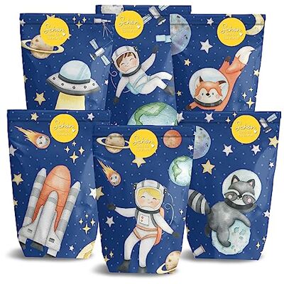 Papierdrachen 12 bedruckte Geschenktüten zum Geburtstag Thema Weltall Mitgebsel zum Befüllen und Verschenken kleines Dankeschön an deine Gäste Papierdrachen 12 bedruckte Geschenktüten zum Geburtstag Thema Weltall Mitgebsel zum Befüllen und Verschenken kleines Dankeschön an deine Gäste