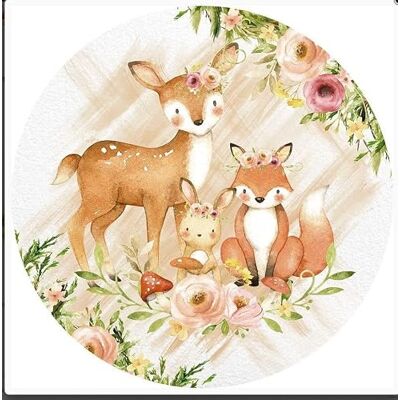 ich Fondant Tortenaufleger Tortenbild Geburtstag kompatibel mit Waldtiere K 6 ich Fondant Tortenaufleger Tortenbild Geburtstag kompatibel mit Waldtiere K 6