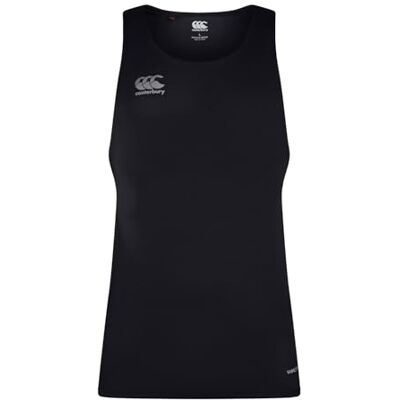 Canterbury Herren Superleichtes Unterhemd Weste, Schwarz/Gunmetal Grey, S Canterbury Herren Superleichtes Unterhemd Weste, Schwarz/Gunmetal Grey, S