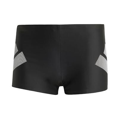 Adidas Herren Big Bars Boxers Swimwear, Black/White, 40 Adidas Herren Big Bars Boxers Swimwear, Black/White, 40