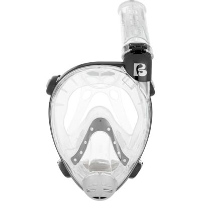 CRESSI Vollgesichts-Schnorchelmaske Prince Full Face CO2-Minimierung & Anti-Beschlag Weites Sichtfeld & Polycarbonatglas Trockenschnorchel & Ausblasventil Transparent/Schwarz S/M CRESSI Vollgesichts-Schnorchelmaske Prince Full Face CO2-Minimierung & Anti-Beschlag Weites Sichtfeld & Polycarbonatglas Trockenschnorchel & Ausblasventil Transparent/Schwarz S/M
