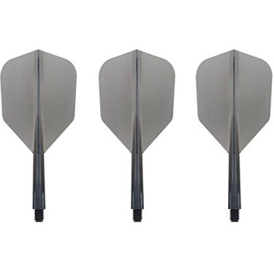Condor Zero Stress Flight System Small Clear Black Dart Flights Short Condor Zero Stress Flight System Small Clear Black Dart Flights Short