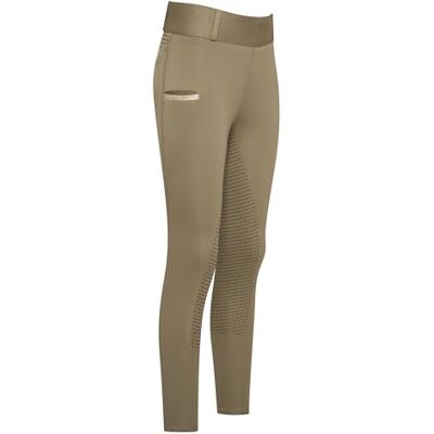 Imperial Riding Reitlegging IRH Comfi Sparks, Damen-Reitlegging mit Silikon-Vollbesatz, 4-Wege-Stretch, hohem Bund und Handytasche, Helles Olivgrün, 44 Imperial Riding Reitlegging IRH Comfi Sparks, Damen-Reitlegging mit Silikon-Vollbesatz, 4-Wege-Stretch, hohem Bund und Handytasche, Helles Olivgrün, 44