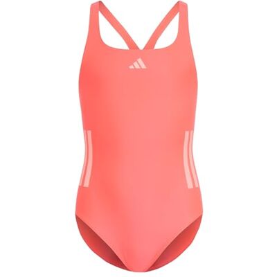 Adidas Mädchen 3-Stripes C-Back Swimsuit Swimwear, Solar Turbo/Frozen Turbo, 13-14 Years Adidas Mädchen 3-Stripes C-Back Swimsuit Swimwear, Solar Turbo/Frozen Turbo, 13-14 Years