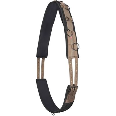 Imperial Riding Longiergurt „IRH Deluxe Extra“, ergonomische Formgebung mit Widerristfreiheit und Metallringen, Cappuccino, Full Imperial Riding Longiergurt „IRH Deluxe Extra“, ergonomische Formgebung mit Widerristfreiheit und Metallringen, Cappuccino, Full