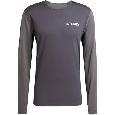 Adidas Men's Multi Synthetic Base Layer Long Sleeve, Carbon/Grey Six, S Adidas Men's Multi Synthetic Base Layer Long Sleeve, Carbon/Grey Six, S