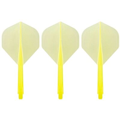 Condor Trinidad Zero Stress Flight System Standard Clear Yellow Dart Flights Medium Condor Trinidad Zero Stress Flight System Standard Clear Yellow Dart Flights Medium