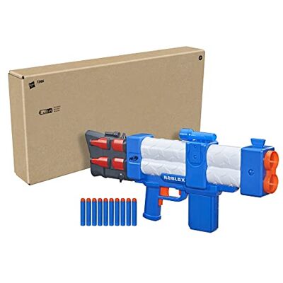 NERF Roblox Arsenal: Pulse Laser Dart-Blaster, 10 Darts, Clip-Magazin, Code zum Freischalten eines virtuellen Items NERF Roblox Arsenal: Pulse Laser Dart-Blaster, 10 Darts, Clip-Magazin, Code zum Freischalten eines virtuellen Items