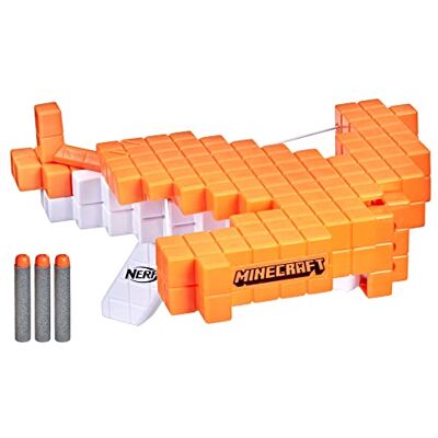 NERF Minecraft Pillager's Armbrust, Dart-Blasting Crossbow, Includes 3 Elite Darts, Real Crossbow Action, Pull-Back Priming Handle NERF Minecraft Pillager's Armbrust, Dart-Blasting Crossbow, Includes 3 Elite Darts, Real Crossbow Action, Pull-Back Priming Handle