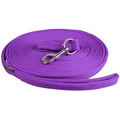 QHP Longierleine Longe – Extra weicher Komfort – 8 m mit praktischer Tasche und großer Schlaufe QHP Longierleine Longe – Extra weicher Komfort – 8 m mit praktischer Tasche und großer Schlaufe