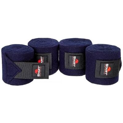 START ENJOY THE RIDE Start Bandagen Pferd mit Klettverschluss und Aufbewahrungstasche, Fleecebandagen Pferd 4er Set, Elastikbandagen Pferd, Bandagen für Pferde, Bandagen Pony (Dunkelblau, 300 cm) START ENJOY THE RIDE Start Bandagen Pferd mit Klettverschluss und Aufbewahrungstasche, Fleecebandagen Pferd 4er Set, Elastikbandagen Pferd, Bandagen für Pferde, Bandagen Pony (Dunkelblau, 300 cm)