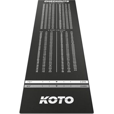 KOTO darts KOTO Dartteppich Mit Abwurflinie Checkout, Dartmatte in Verschiedene Maße, Mit Score-Indikation, rutschfeste Unterseite, Dart Teppich KOTO darts KOTO Dartteppich Mit Abwurflinie Checkout, Dartmatte in Verschiedene Maße, Mit Score-Indikation, rutschfeste Unterseite, Dart Teppich