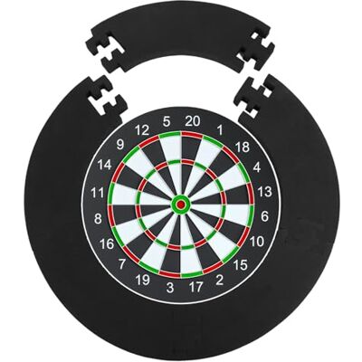 ASelected 5 Teilig Dart Surround Eva Dartscheibe Surround für Dart Schutz Gesamt Ø 72 cm Dart Catchring Schwarz für Dartscheibe ASelected 5 Teilig Dart Surround Eva Dartscheibe Surround für Dart Schutz Gesamt Ø 72 cm Dart Catchring Schwarz für Dartscheibe