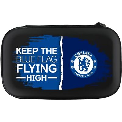 FOCO Offiziell lizenzierte Chelsea Football Club Darttasche The Blues Storage Wallet, erhältlich in mehreren Designs., Schwarz , 140mm x 220mm x 50mm, Gepäck-Set FOCO Offiziell lizenzierte Chelsea Football Club Darttasche The Blues Storage Wallet, erhältlich in mehreren Designs., Schwarz , 140mm x 220mm x 50mm, Gepäck-Set
