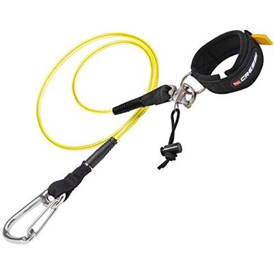 CRESSI Freediving Lanyard Sicherheitsleine für Apnoe mit Edelstahl Karabiner und Kabel, Handgelenk oder Knöchelband für Tauchlinie und Unterwasser Zubehör CRESSI Freediving Lanyard Sicherheitsleine für Apnoe mit Edelstahl Karabiner und Kabel, Handgelenk oder Knöchelband für Tauchlinie und Unterwasser Zubehör
